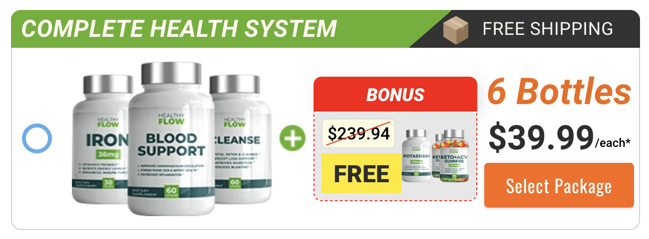 Healthy Flow Blood Support 6 Unit Pack